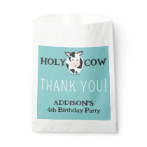 Holy Cow Thank You Farm Animal Party Favor Bag