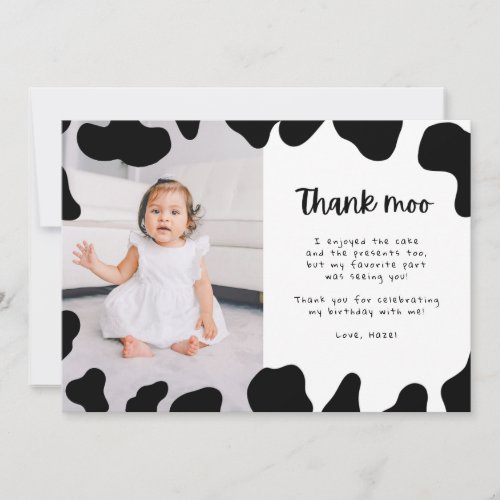 Holy Cow Themed First Birthday Party Photo