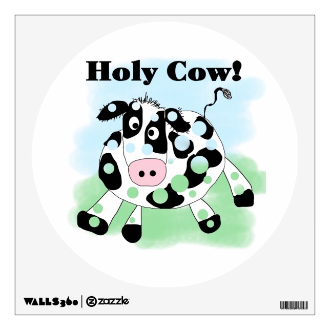 Holy Cow Wall Sticker (Front)