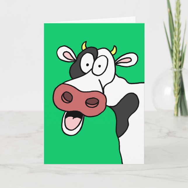 Holy Cow You're 75! Funny 75th Birthday Card (Front)