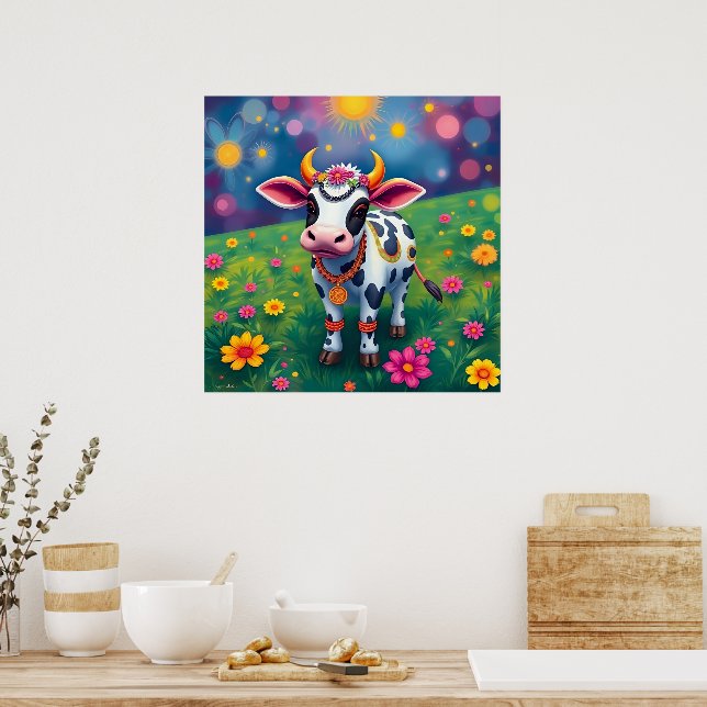 Holy Cows in Diwali Disguise Poster (Kitchen)