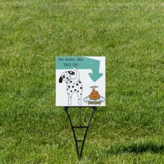 Holy Crap Dalmation Poop Sign