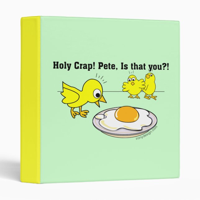 Holy Crap! Pete, is that you? 3 Ring Binder (Front/Spine)