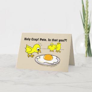 Holy Crap! Pete, is that you? Brown Holiday Card