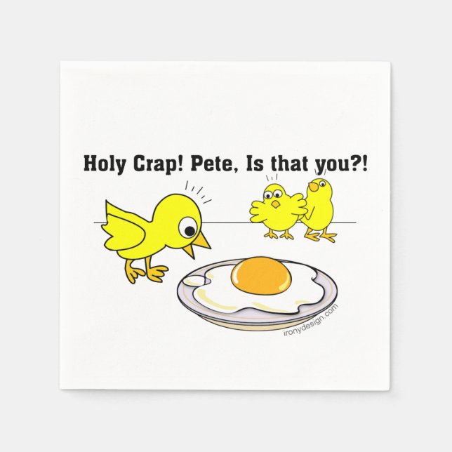 Holy Crap! Pete, is that you? Paper Napkins (Front)