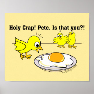 Holy Crap! Pete, is that you Vegan Humor Poster