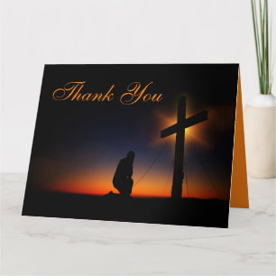 Holy Cross at Sunset Memorial Service Thank You Card