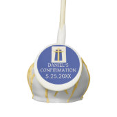  Holy Cross Bold Blue Confirmation Party Cake  Pops (Front)