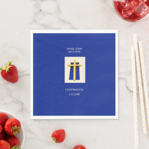  Holy Cross Bold Blue Religious Party   Napkins