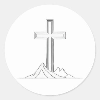 Holy Cross Classic Round Sticker