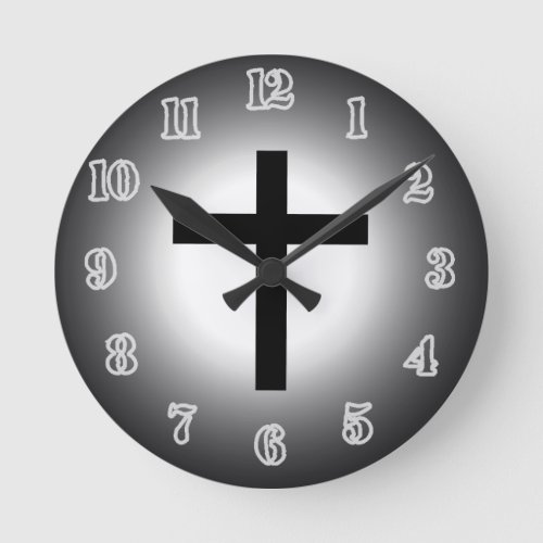 Holy Cross Clock Round Clock