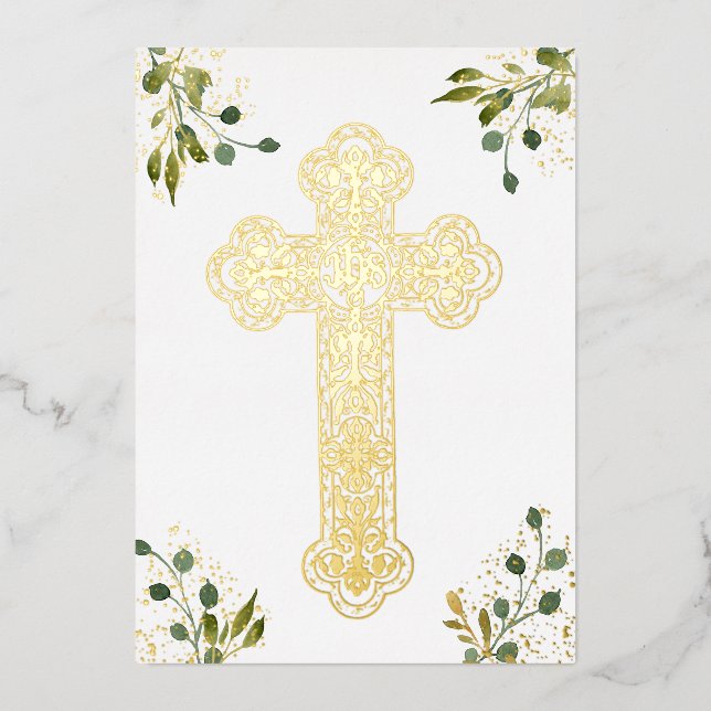 Holy Cross religious card (Front)