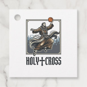 Holy Cross Vintage Basketball Religious Shirt Favor Tags