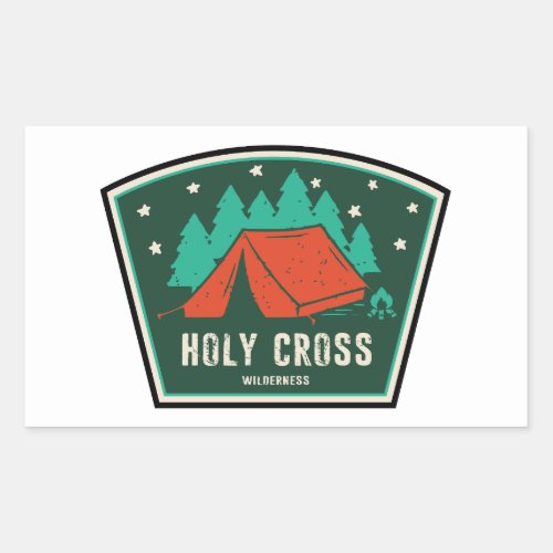 Holy Cross Wilderness Colorado Camping Rectangular Sticker