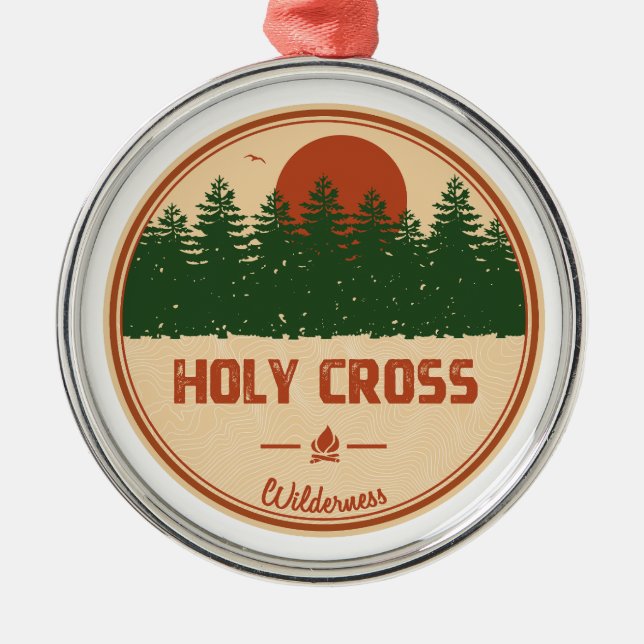 Holy Cross Wilderness Colorado Metal Ornament (Front)