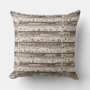 Holy Days and Saints' Days Antique Calendar Throw Pillow