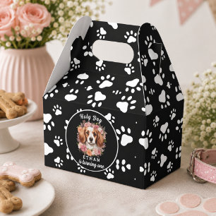 Holy Dog, I'm One   Dog Girl 1st Birthday Favor Boxes