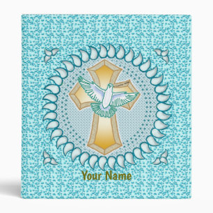 Holy Dove Christian Cross Binder