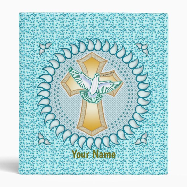 Holy Dove Christian Cross Binder (Front)