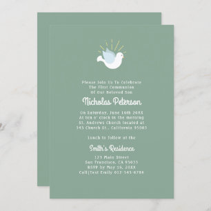 Holy Dove First Confirmation Invitation