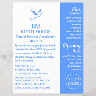 Holy Dove, Funeral Home, Directors Flyer