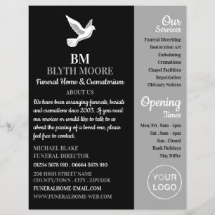 Holy Dove, Funeral Home, Directors Flyer