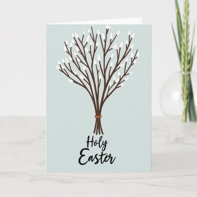 Holy Easter Bouquet Spring Card (Front)