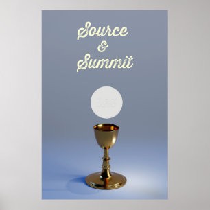 Holy Eucharist Chalice and Host Poster