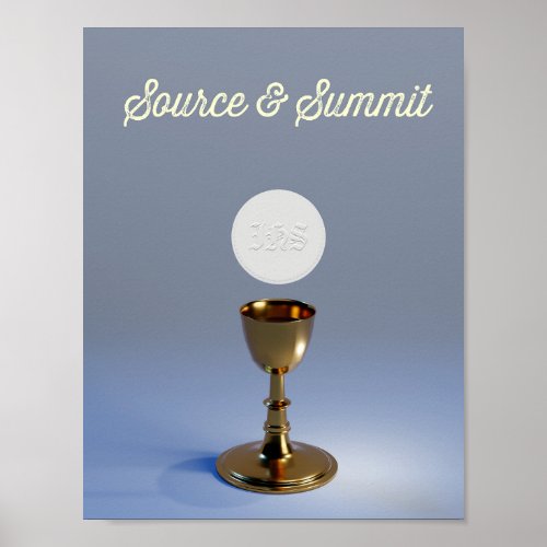 Holy Eucharist Chalice and Host Poster
