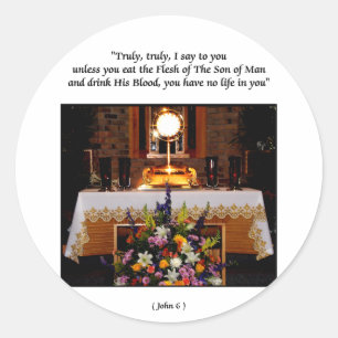 Holy Eucharist Holy Communion Classic Round Sticker