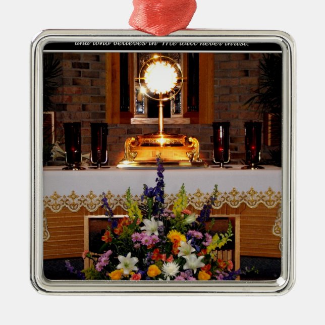 Holy Eucharist Holy Communion Metal Ornament (Front)