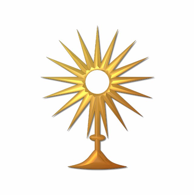Holy Eucharist in golden Monstrance Cutout (Front)