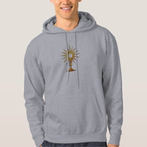 Holy Eucharist in golden Monstrance Hoodie