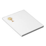 Holy Eucharist In Golden Monstrance Notepad at Zazzle