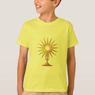 Holy Eucharist in golden Monstrance T-Shirt