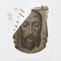 Holy Face of Jesus Baby Blanket