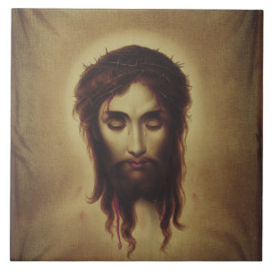 Holy Face of Jesus Christ Ceramic Tile