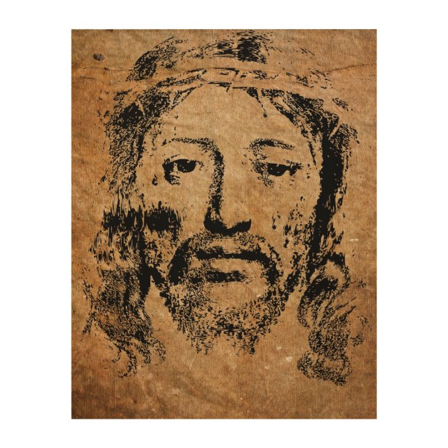 Holy Face of Jesus Christ Wood Wall Art (Front)