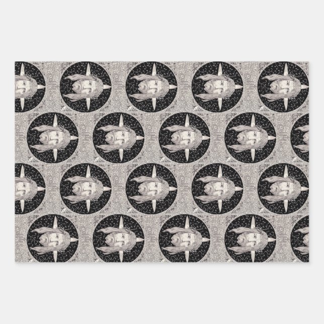Holy Face of Jesus Christ Wrapping Paper Sheets (Front)