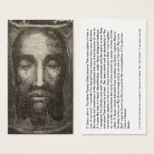 Holy Face of Jesus Devotion Card (Front & Back)