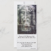 Holy Face of Jesus Devotional Holy Card (Back)