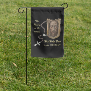 Holy Face of Jesus Garden Flag
