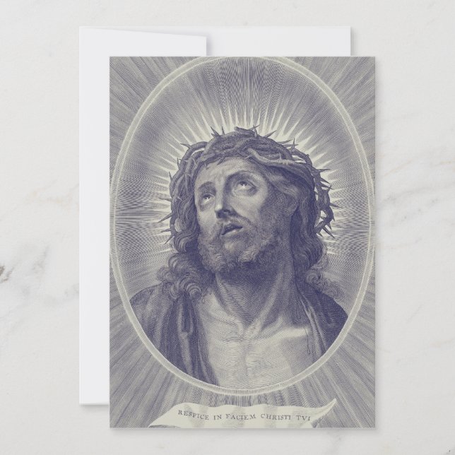 Holy Face of Jesus Holiday Card (Front)