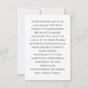 Holy Face of Jesus Holy Card Latin Pater Noster