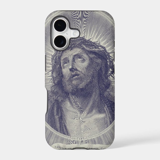 Holy Face of Jesus Iphone Case (Back)