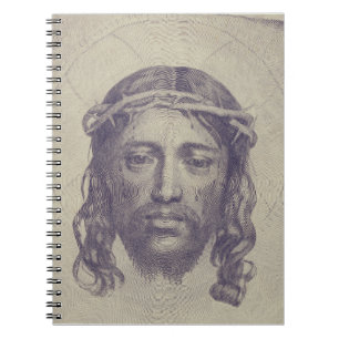 Holy Face Of Jesus Veil Of Veronica Art Notebook