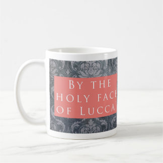 Holy Face of Lucca! Pattern Pink Coffee Mug