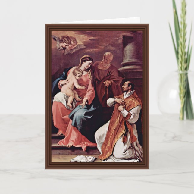 Holy Family And St. Ignatius Of Loyola By Ricci Se Card (Front)