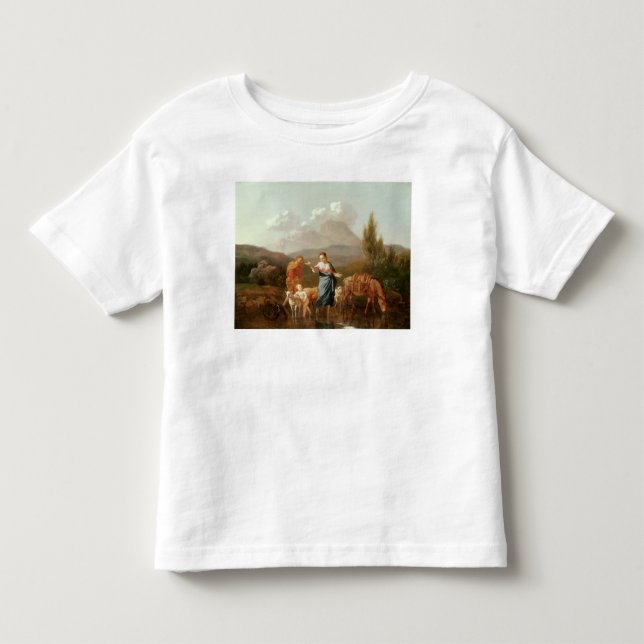 Holy family at a stream toddler t-shirt (Front)