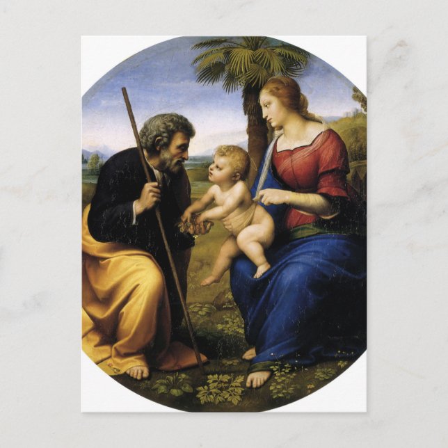 Holy Family by Raphael Postcard (Front)